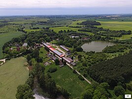 Aerial view of Pomelles