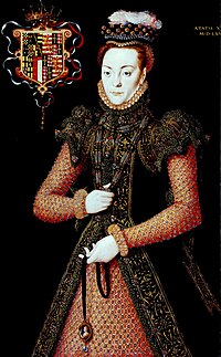 Возможный портрет. По другой версии, это одна из дочерей Томаса Уэнтуорта. Ганс Эворт, между 1565 и 1568 гг.[1]
