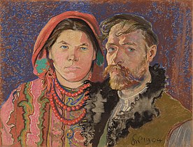 Portret artysty z żoną, 1904, Muzeum Narodowe w Krakowie