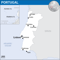 Lokasi Portugal