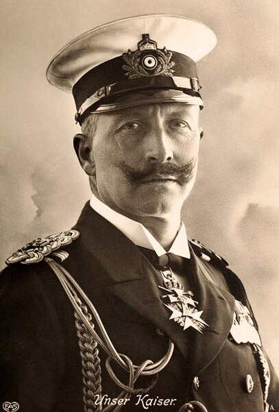 Image: Postcard Kaiser Wilhelm II of Germany circa 1910