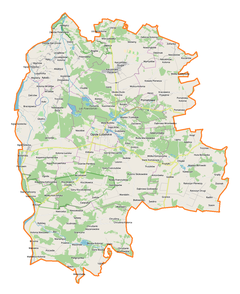 Mapa lokalizacyjna powiatu opolskiego