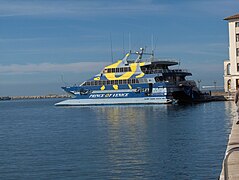 High-speed catamaran to Venice in the harbour