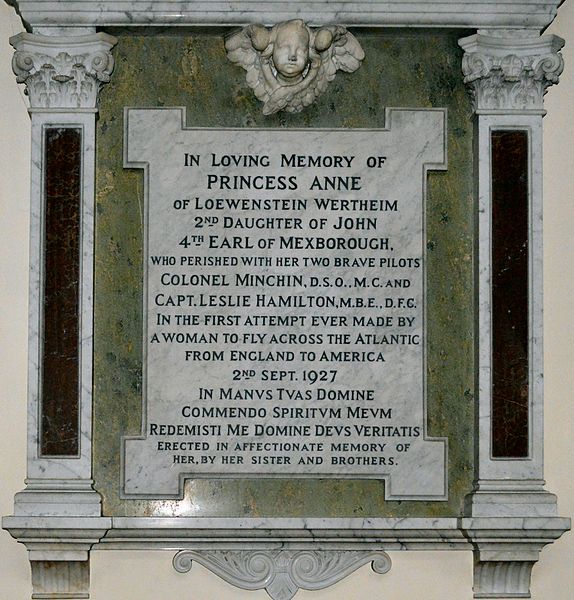 File:Princess Anne of Loewenstein Wertheim monument in St Raphael's Church Surbiton.jpg
