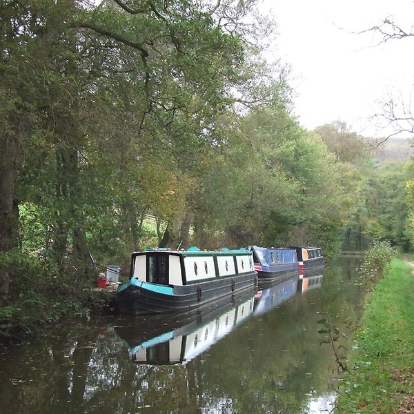 File:Private Moorings, Caldon Canal near Cheddleton, Staffordshire - geograph.org.uk - 590011.jpg