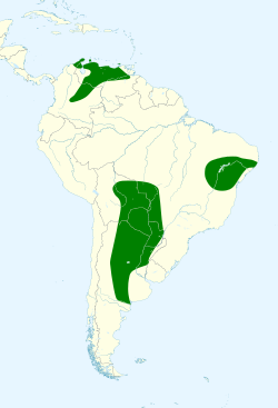 Psittacara acuticaudatus map.svg