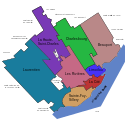 Boroughs of Quebec City prior to October 31, 2009.