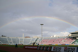 Stade Mohammed V in Casablanca, Morocco, hosted the match. Raja de Casablanca vs Mouloudia dOujda, November 02 2008-04.jpg