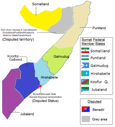 Region di Somalia - Wikipedia bahasa Indonesia, ensiklopedia bebas