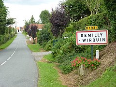 Entrée de Remilly-Wirquin par la D193E.