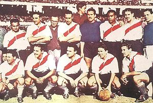 Equipo de River Plate campeón