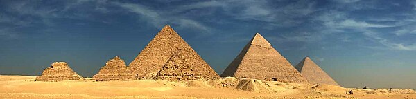 The Giza Pyramids in Cairo, Egypt Robarmitagepyrammids.jpg