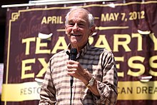 Ron Paul at the 2012 Tea Party Express rally in Austin, Texas Ron Paul (7004532790).jpg