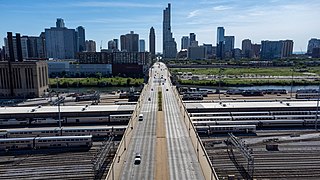 Roosevelt Road Street in Chicago, Illinois, United States