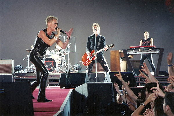 Roxette in a 2001 concert in Spain