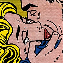 Roy Lichtenstein, Kiss V (1964).