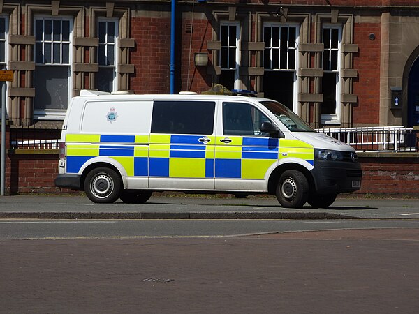 Staffordshire Police van