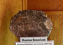 The Shawnee runestone Runestone shawnee HRoe 2005.jpg