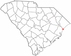 Location of Murrells Inlet in South Carolina