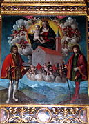 Madone de Lorette, Peinture centrale du retable de Gandolfino d’Asti pour la Collégiale de San Secondo à Asti aux environs de 1510/1518