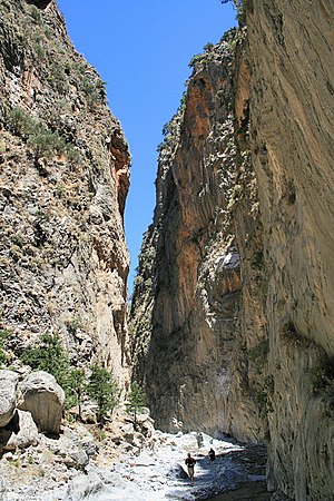 Samaria-Schlucht: Räumliche Lage, Geologisches, Geschichte