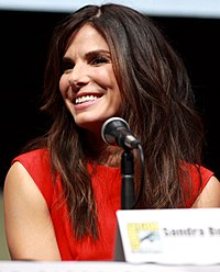 A photograph of Bullock smiling while attending the 2013 San Diego Comic-Con