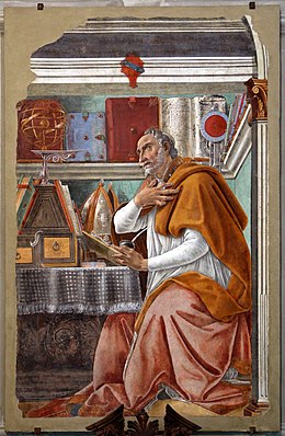 Augustine of Hippo wrote that original sin is transmitted by concupiscence and enfeebles freedom of the will without destroying it.[5]