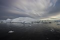 Icebergs in Disko Bay in Baffin Bay