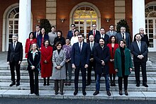 Photo de famille du gouvernement le 14 janvier 2020