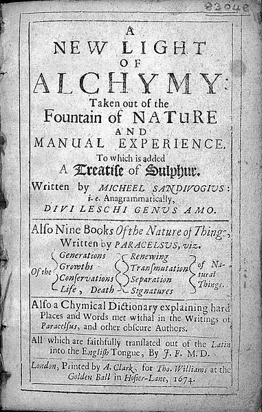 File:Sendivogius "New light of alchymy", 1674; title page Wellcome L0022782.jpg