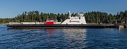 "Seaspan Reliant" at the Swartz Bay ferry terminal on 13 July 2018