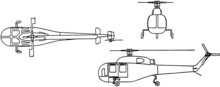 3-view line drawing of the Sikorsky XH-39 Sikorsky XH-39 3-view line drawing.png