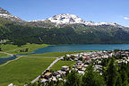 Sankt Moritz, Gryzonia, Szwajcaria - Widok na tor 