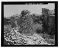 Southwest elevation of talus structure and the north pueblo structure 4 - Cannonball Pueblo, Cortez, Montezuma County, CO HABS CO-202-18.tif