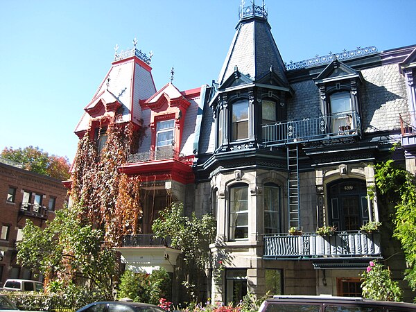 Victorian houses on Saint Louis Square.