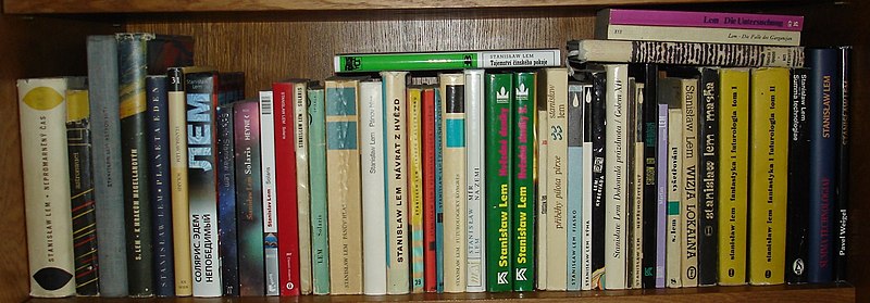 File:Stanisław Lem books.jpg