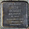 Stolperstein Marchlewskistr 102 (Friedh) Rosa Dickhoff 2012.jpg