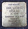 Stolperstein Welserstr 2 (Schön) Karl Ludwig Wehlau.jpg