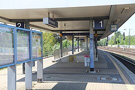 platform, looking west