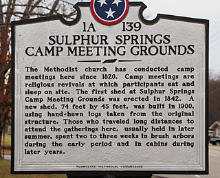 <span class="mw-page-title-main">Brush arbour revival</span> Type of religious meeting