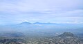 Sumbing mountain, Sindoro mountain, and Andong mountain, seen from Merbabu mountain.jpg