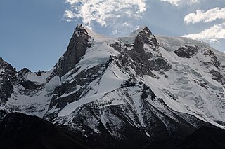 Swargarohini Mountain massif in Uttarakhand, India