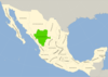 Symphyotrichum turneri peta distribusi: Meksiko — Durango.