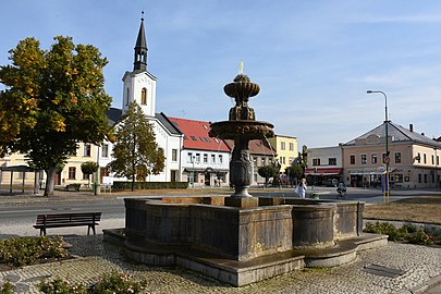 Fontaine place Masaryk.