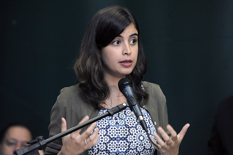 File:Tabata Amaral discursando em encontro da Bancada Feminina do Congresso Nacional em março de 2019.jpg