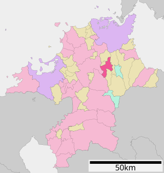 田川市在福冈县的位置