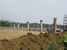 Under-construction MRT Line 7 depot in Greater Lagro, Quezon City Tala Caloocan City Quirino Highway 44.jpg