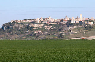 Tarquinia town in Lazio, Italy