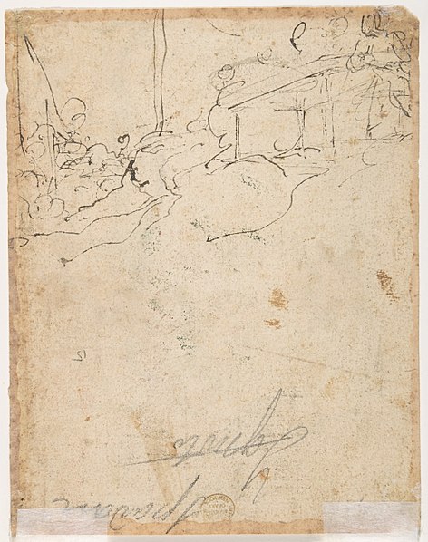 File:The Baptism of Christ (recto); Kneeling Figure (?) in a Landscape (verso) MET DP809902.jpg