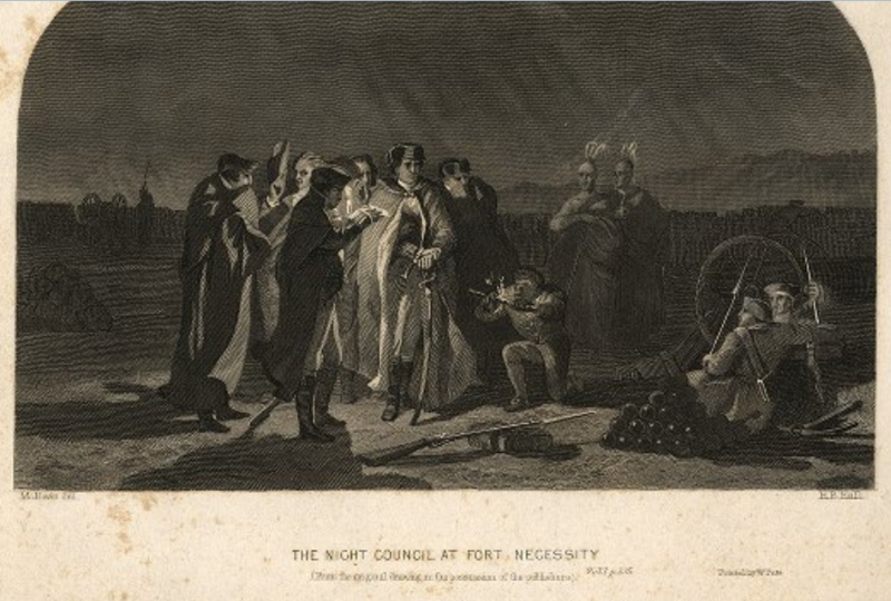 File:The Night Council At Fort Necessity from the Darlington Collection of Engravings.PNG